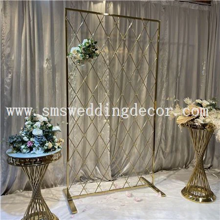 gold metal candle wall backdrop stand gold metal candle wall backdrop stand