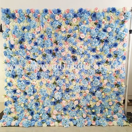 faux flower backdrop