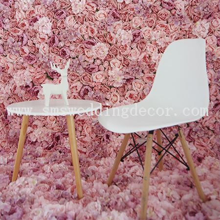 backdrop artificial flowers