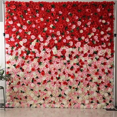 Tło do zdjęć na ścianie z róż