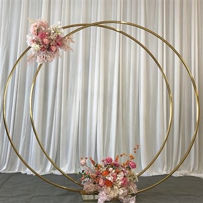 Stojak na tło w złotym kółku